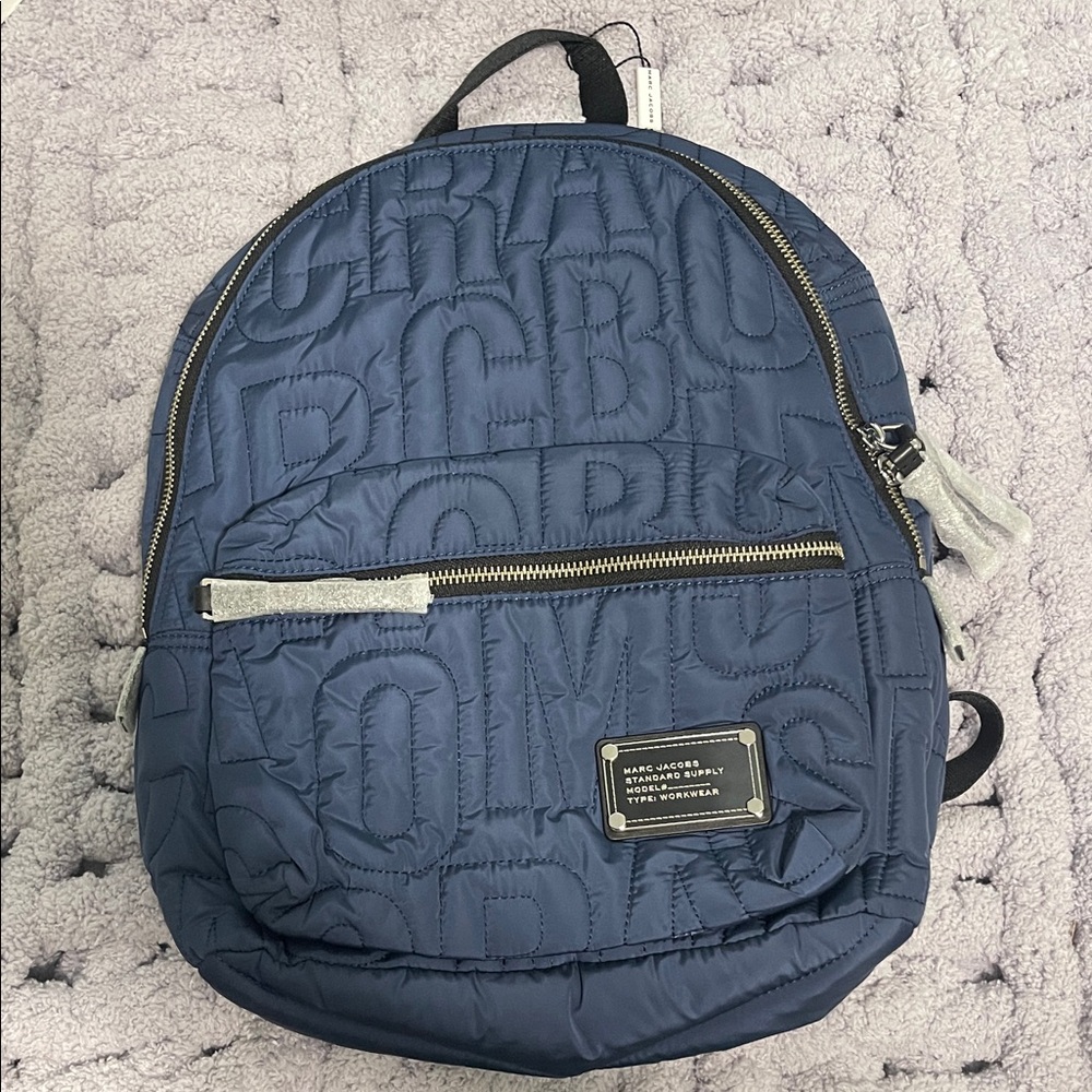 Marc Jacobs Navy Quilted Backpack